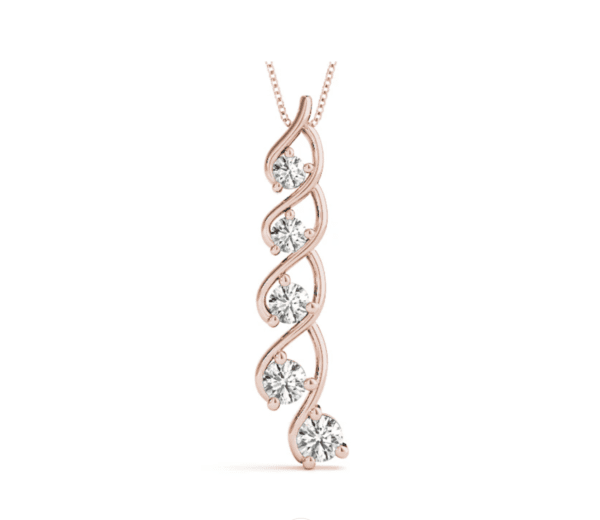 Five-Drop Solitaire Pendant